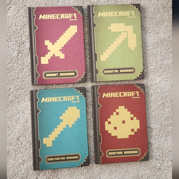 Minecraft Other - 📚 Minecraft Handbook Collection – 4 Book Set - preowned, like new condition